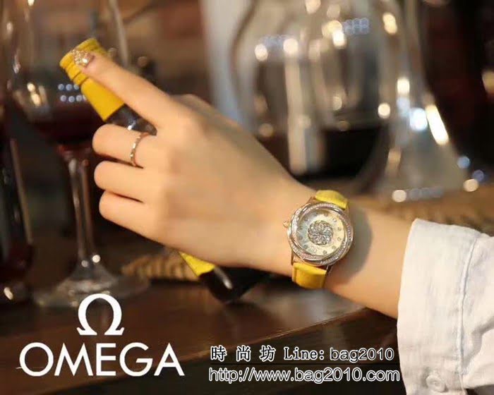 歐米茄OMEGA 時尚水鑽 女士石英腕表 WSS2204